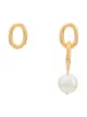Image 1 of Aurelie Bidermann Manon pearl and chain earrings