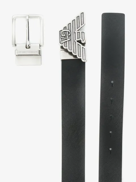 Emporio Armani logo buckle belt