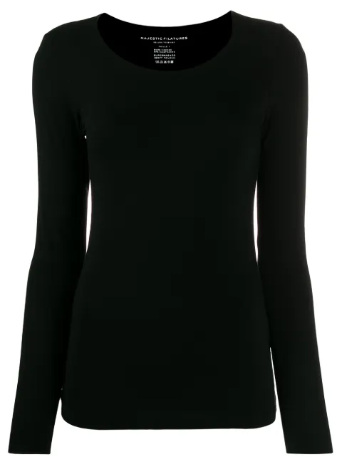Majestic Filatures top ajustado con mangas largas