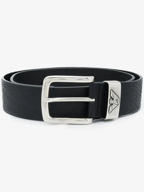 Emporio Armani ceinture à plaque logo