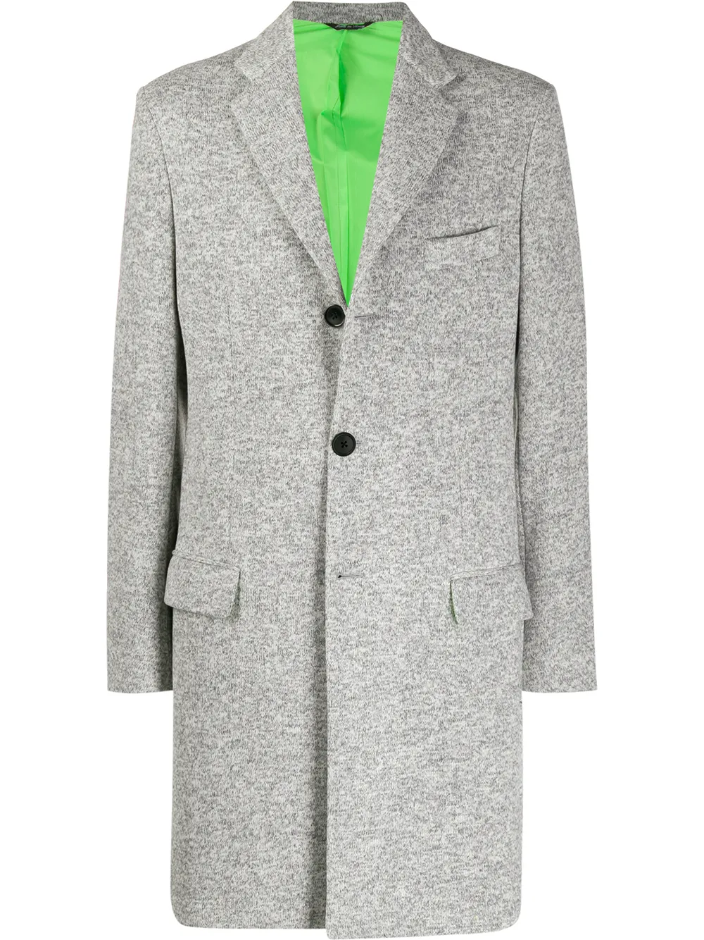 fitted single-breasted coat