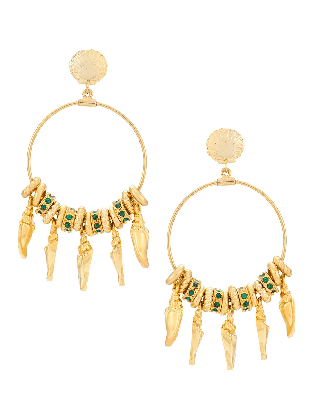 Click to view more detailed imagery on our partner's website Eva Mar Hoop Earrings In Gold