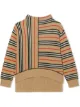 الصورة 1 من Burberry Kids كنزة كشمير بخطوط كلاسيكية
