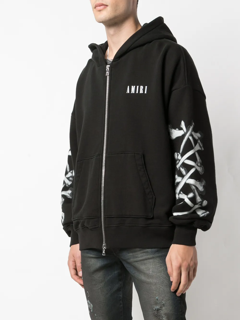 amiri skeleton hoodie