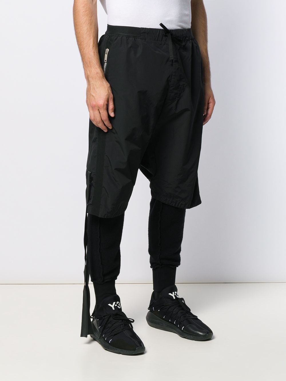 фото Unravel Project многослойные брюки с низким шаговым швом