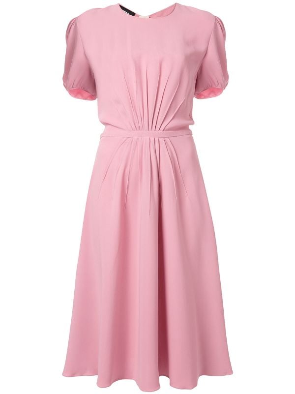 ruched waist midi dress