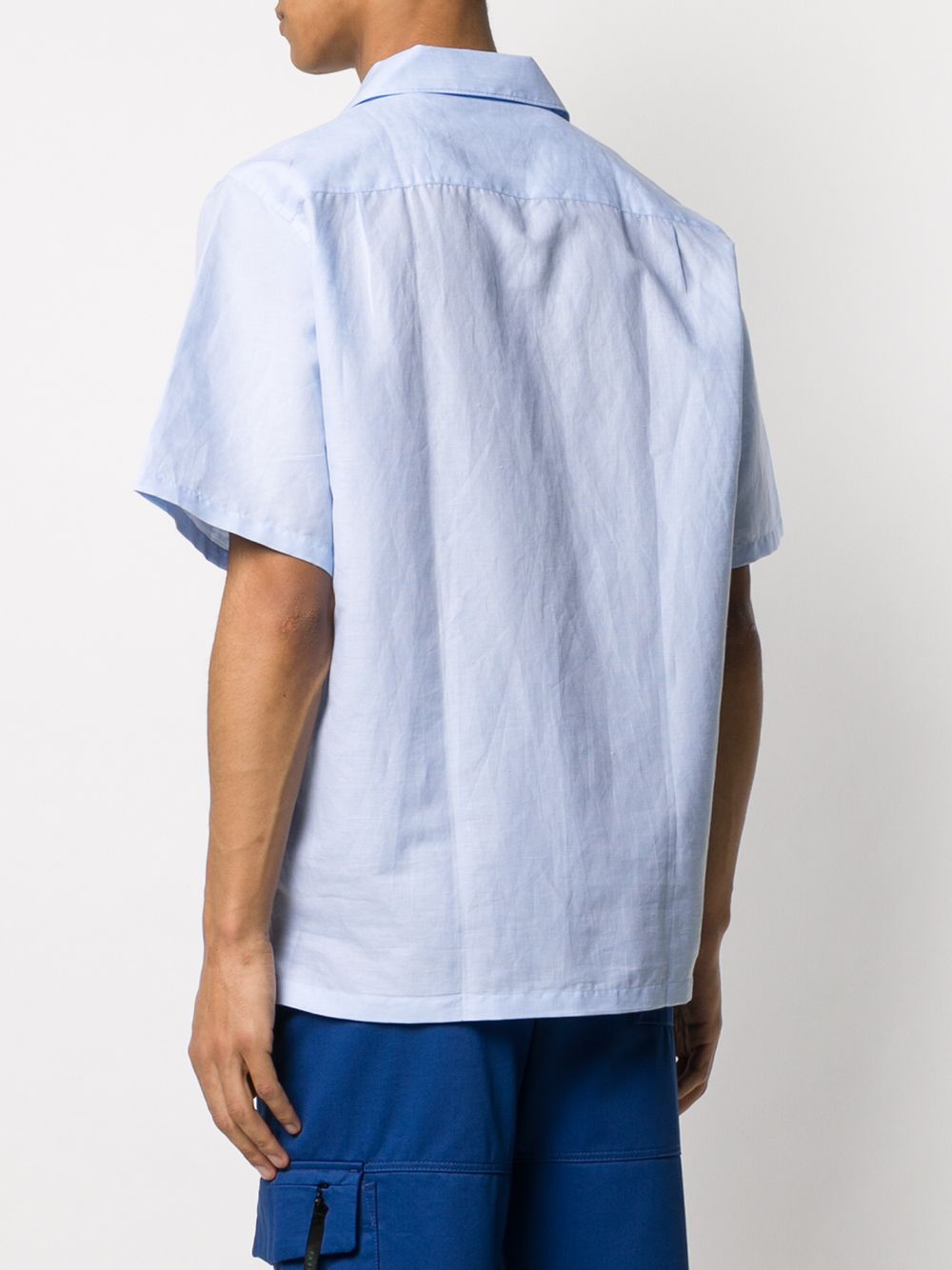 фото Kenzo short sleeve linen-blend shirt