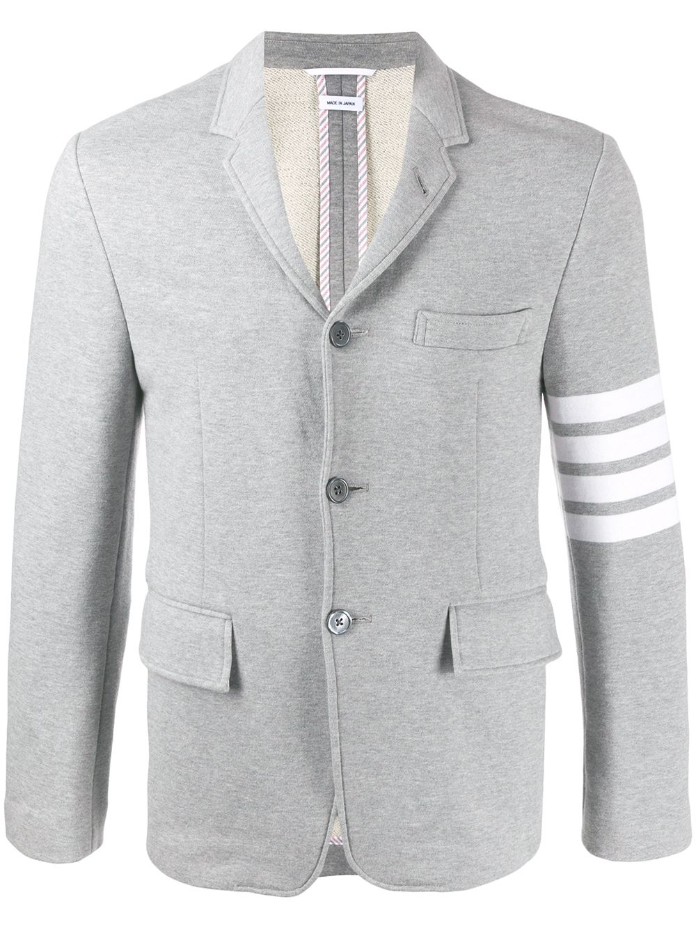 

Thom Browne saco con motivo 4-Bar - Gris