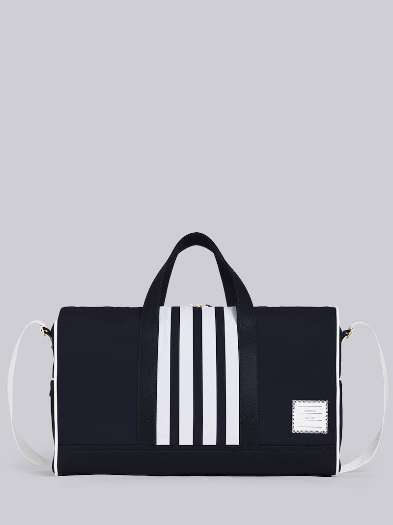 Navy Nylon 4Bar Gym Bag Thom Browne Official