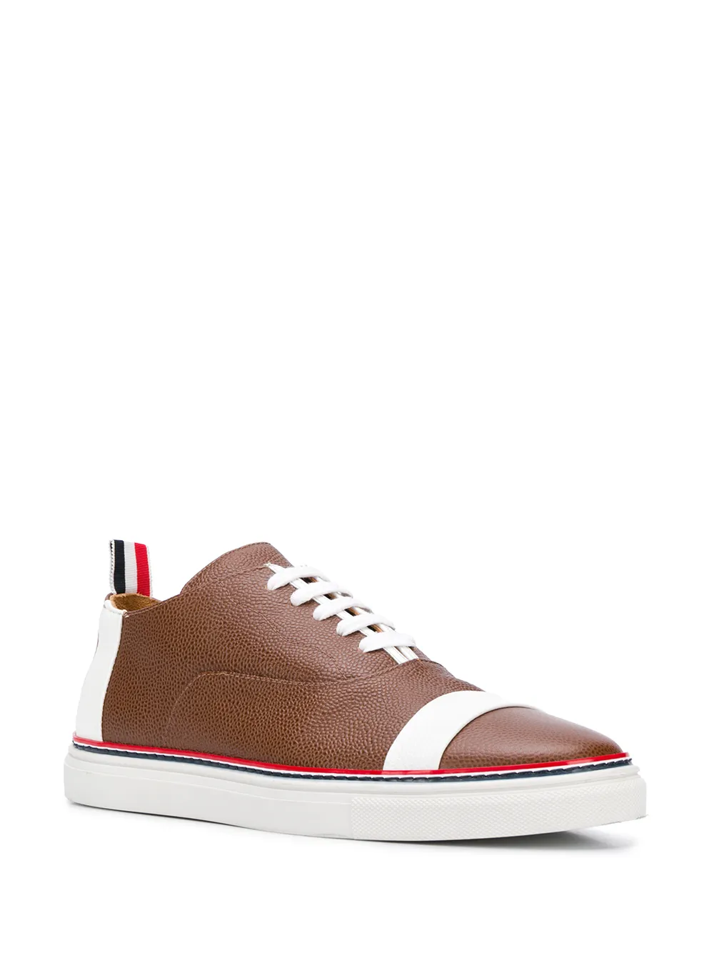Thom Browne Sneakers met streepdetail Bruin