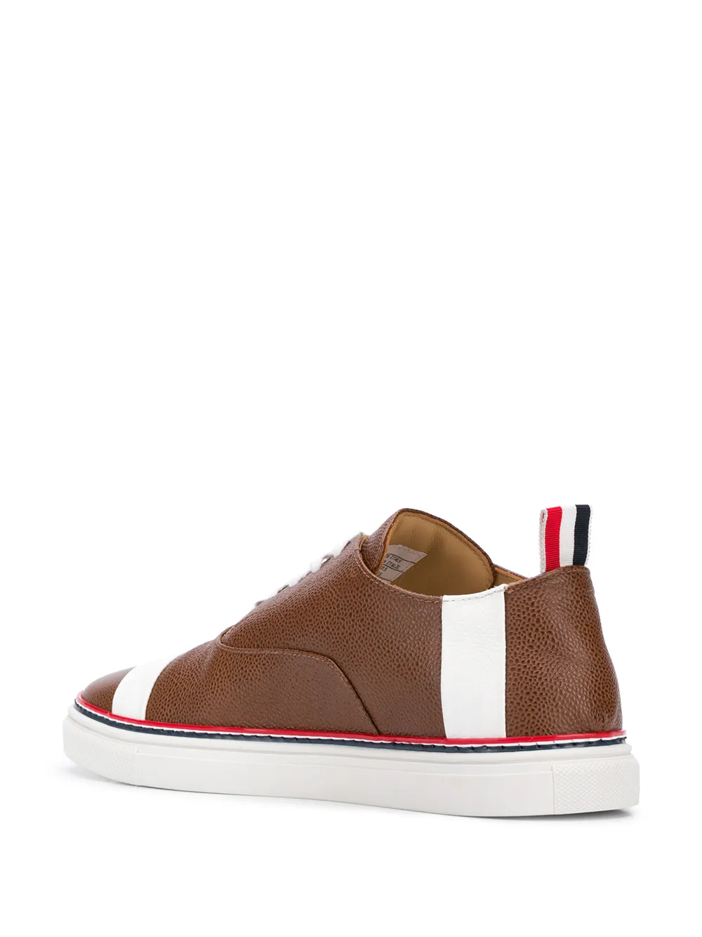 Thom Browne Sneakers met streepdetail Bruin