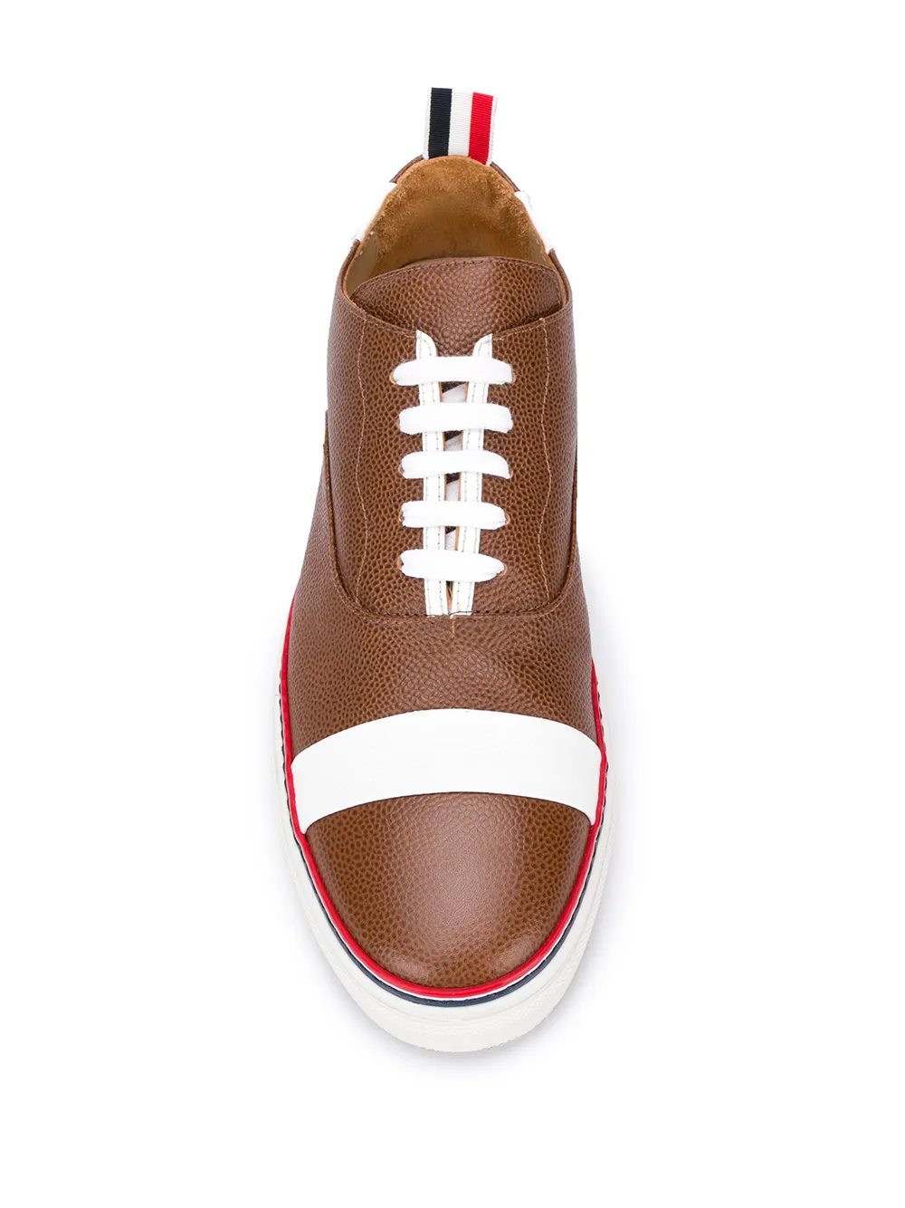 Thom Browne Sneakers met streepdetail Bruin