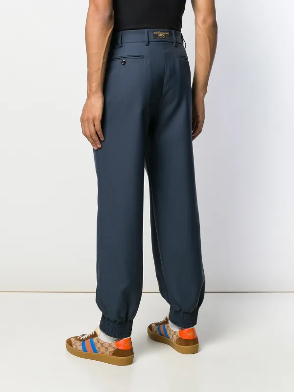 Shop Gucci elasticated cuff tailored 