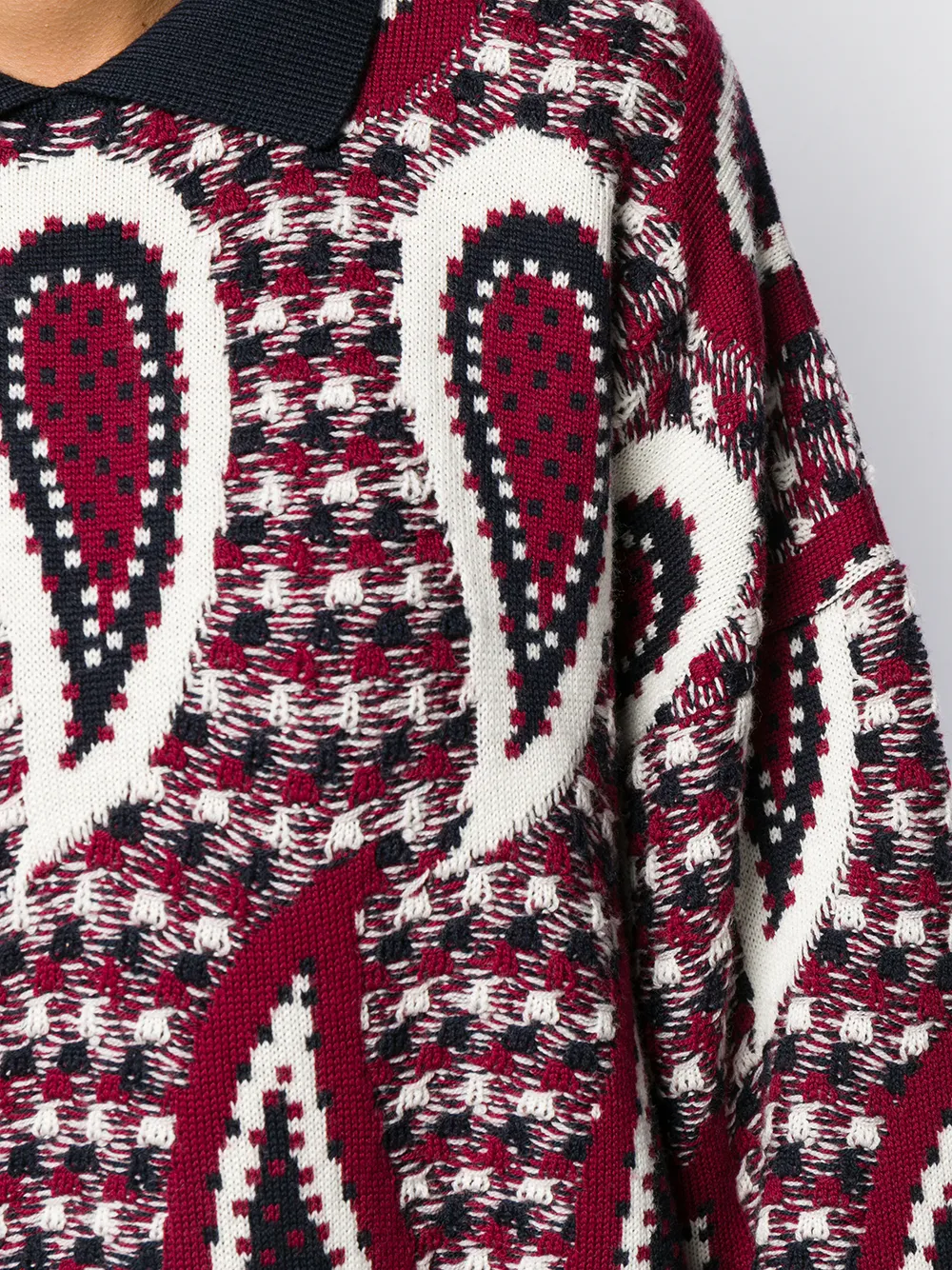 JW Anderson Trui met paisley-print Blauw