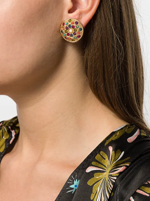 SUSAN CAPLAN VINTAGE 1980S D'ORLAN CLIP-ON EARRINGS