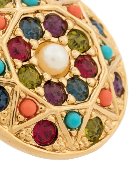 SUSAN CAPLAN VINTAGE 1980S D'ORLAN CLIP-ON EARRINGS