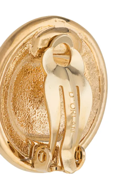 SUSAN CAPLAN VINTAGE 1980S D'ORLAN CLIP-ON EARRINGS