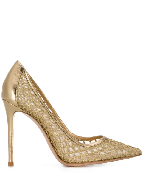 GIANVITO ROSSI MESH PANEL PUMPS