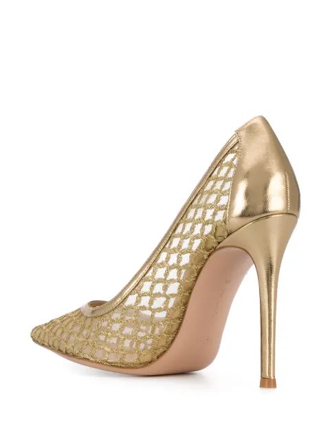 GIANVITO ROSSI MESH PANEL PUMPS