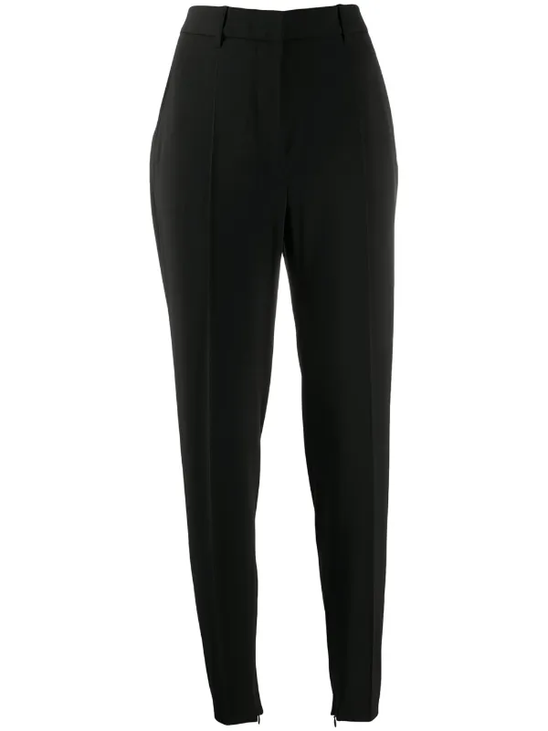 high rise skinny trousers