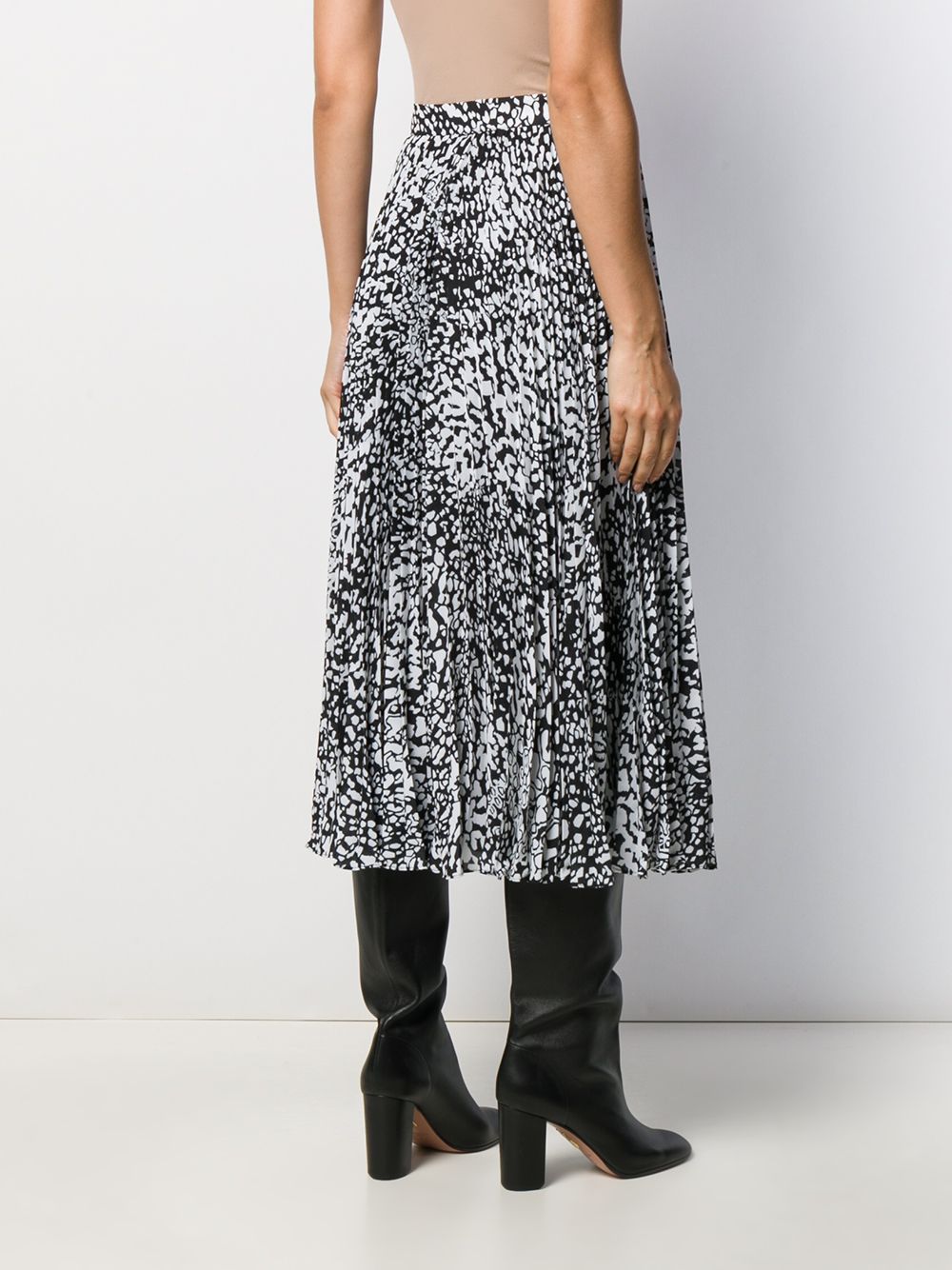 фото Escada плиссированная юбка с абстрактным принтом