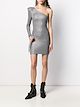 Image 2 of Alexandre Vauthier microcrystal one shoulder dress