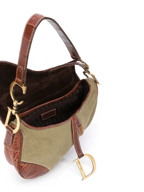 dior patchwork saddle bag