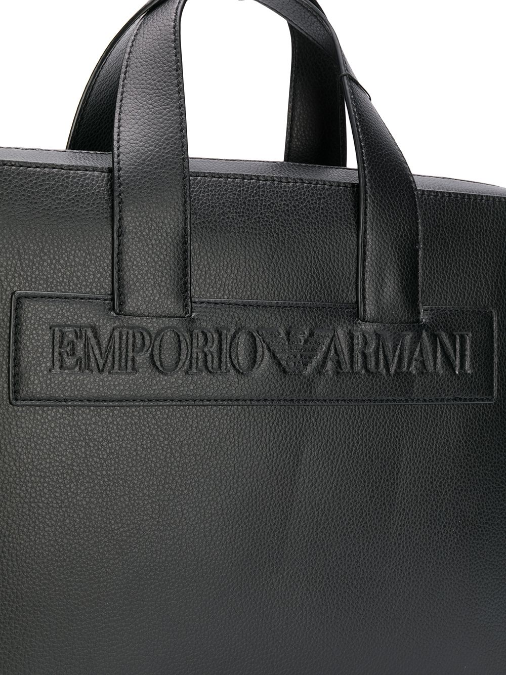 фото Emporio Armani портфель с тисненым логотипом