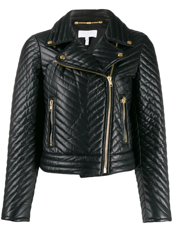 escada sport leather jacket