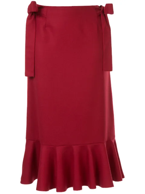 Sueundercover falda midi con detalle de lazos