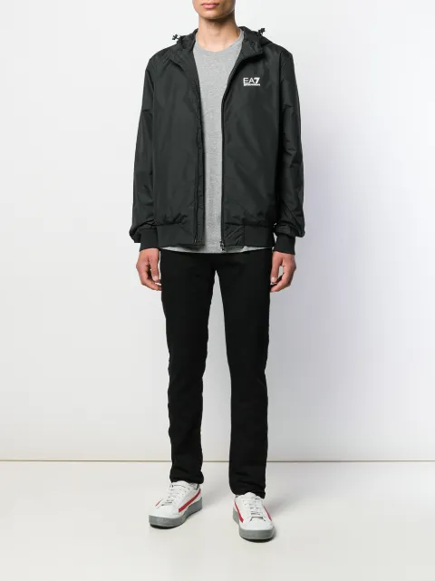 Ea7 Emporio Armani logo embroidered T 