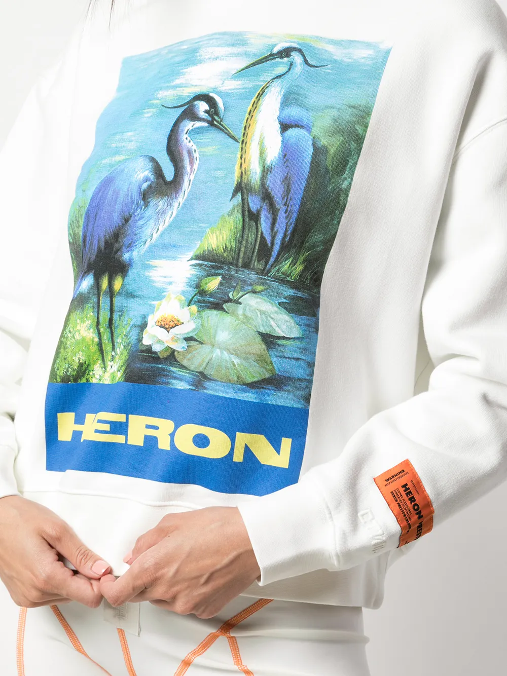 Heron Preston Sweater met print Wit