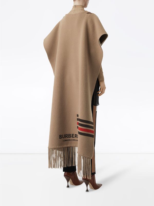 burberry fringed cape