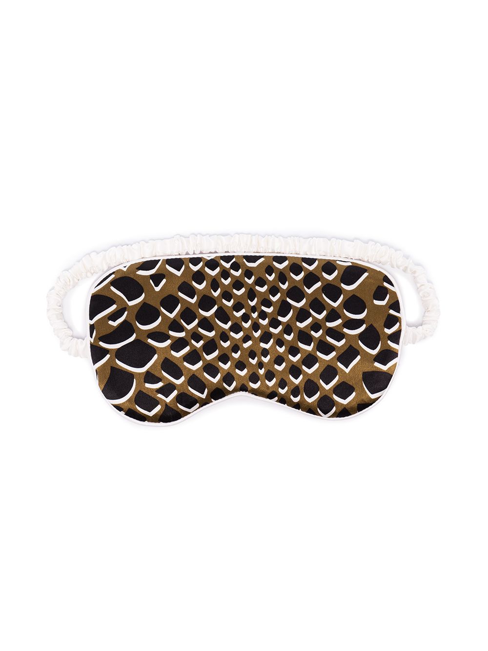 фото Olivia von Halle brown Willow silk eye mask