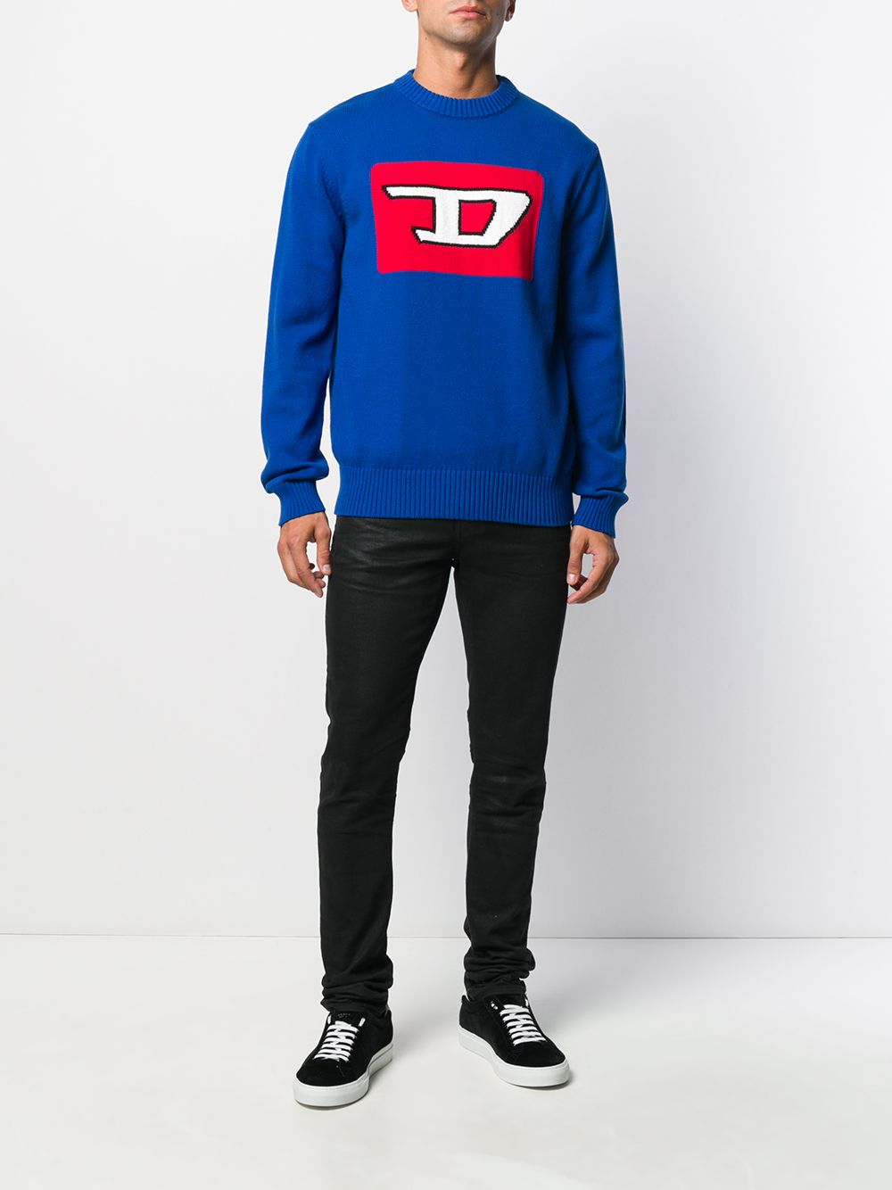 фото Diesel свитер вязки интарсия с логотипом