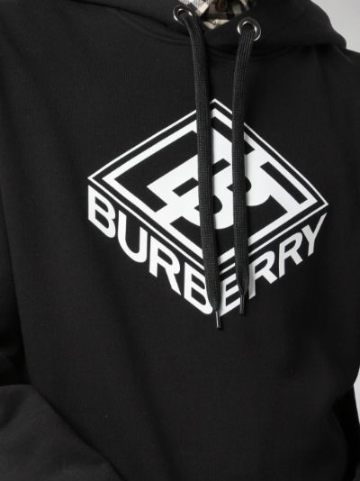 burberry logo graphic hoodie