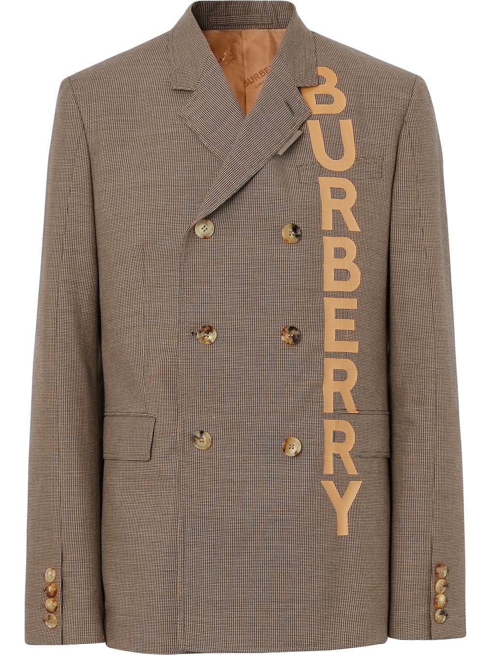 фото Burberry пиджак строгого кроя с логотипом