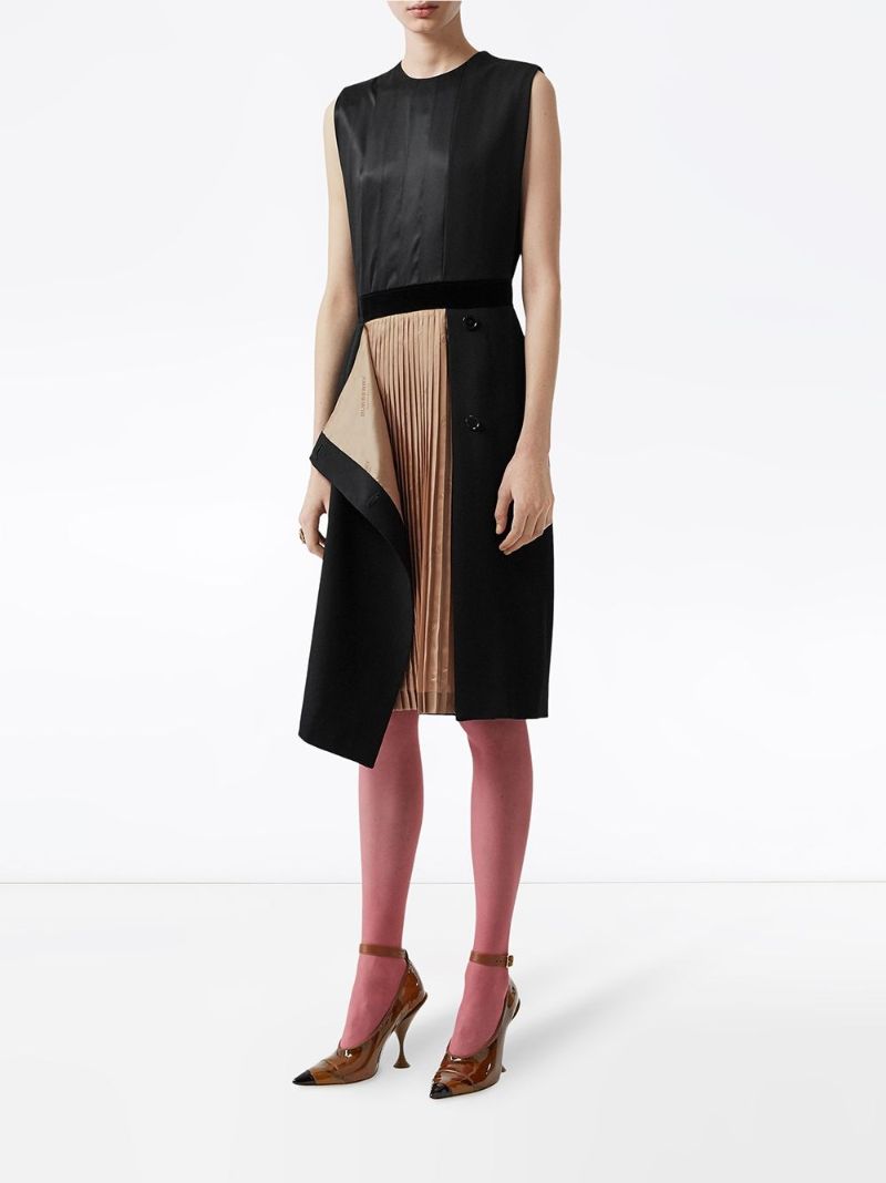 burberry pleated dress