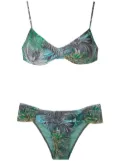 Lygia & Nanny Vitoria printed bikini set - Green