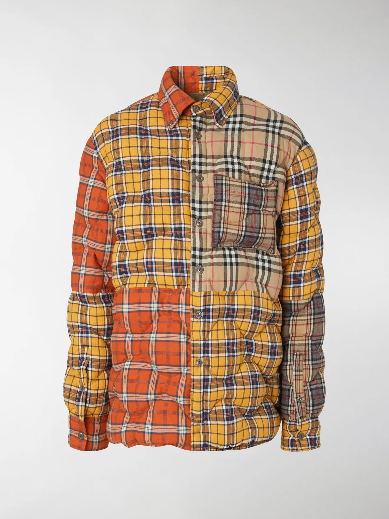Burberry contrast check puffer 