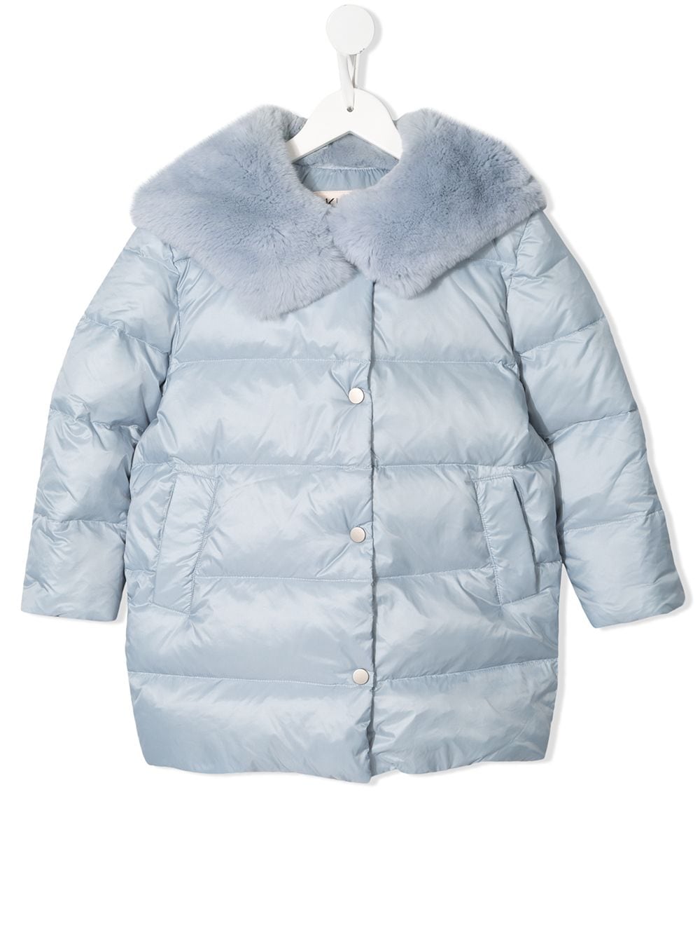 фото Yves Salomon Enfant hooded padded coat