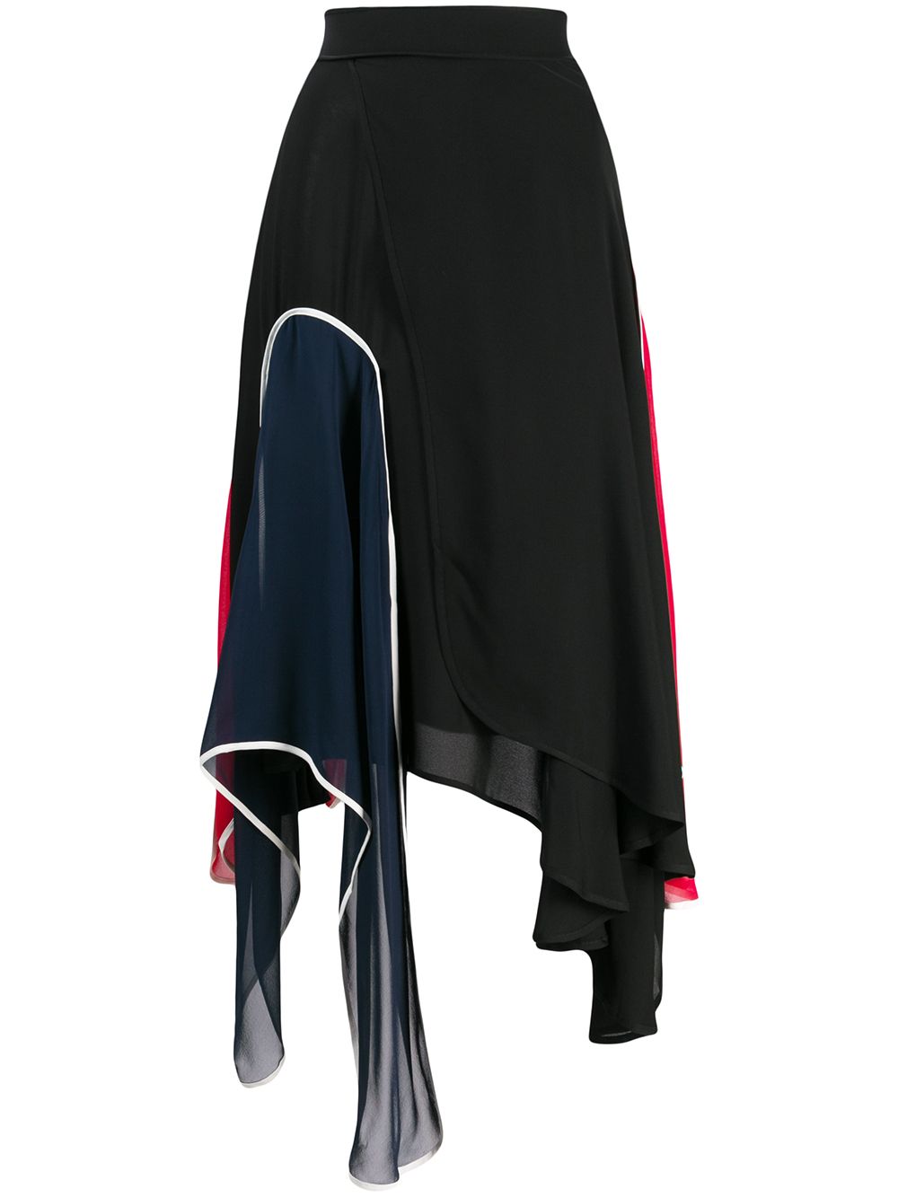 фото Jw anderson юбка асимметричного кроя со вставками
