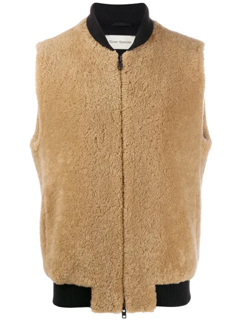 Oliver Spencer Tops SHEARLING GILLET