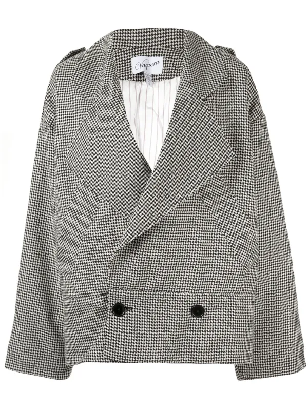 houndstooth oversized coat