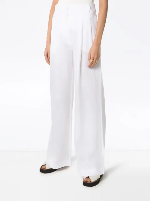 ASCENO High Waist Wide Leg Trousers - Farfetch