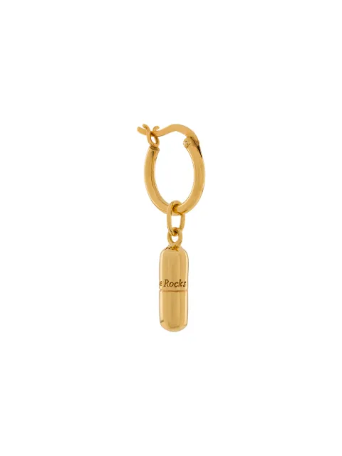 True Rocks pill hoop earring
