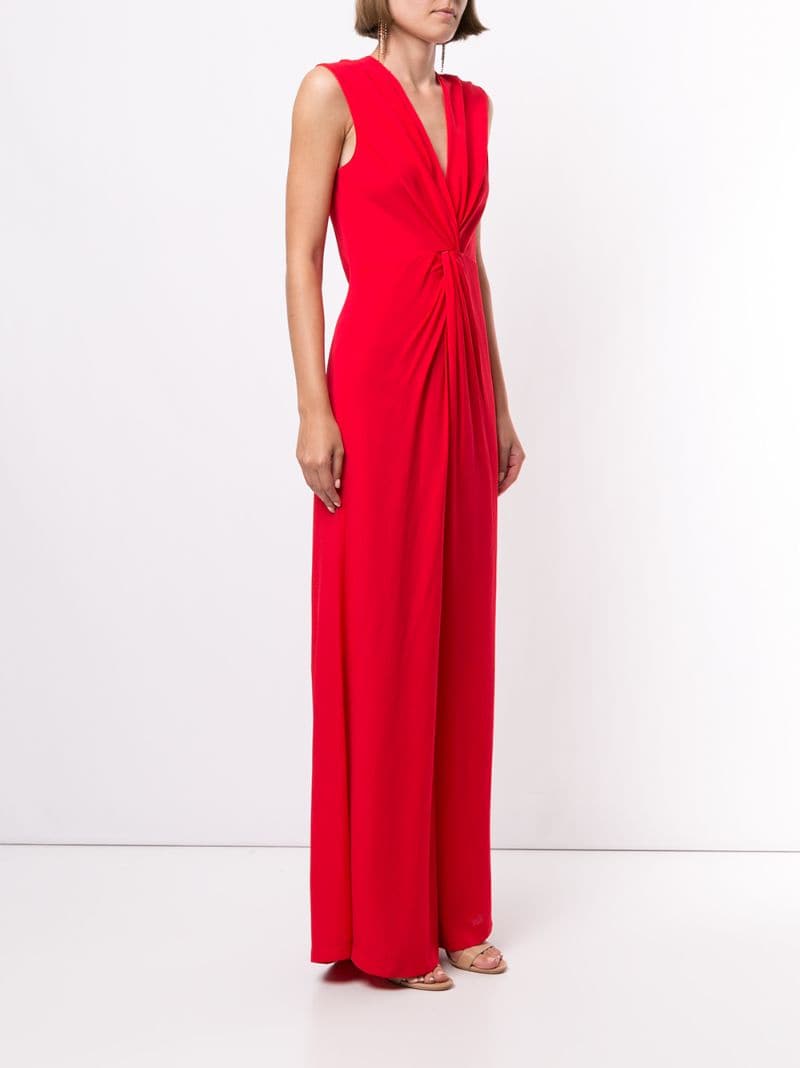 Shop Ginger & Smart Illicit Twist Front Jumpsuit In Red