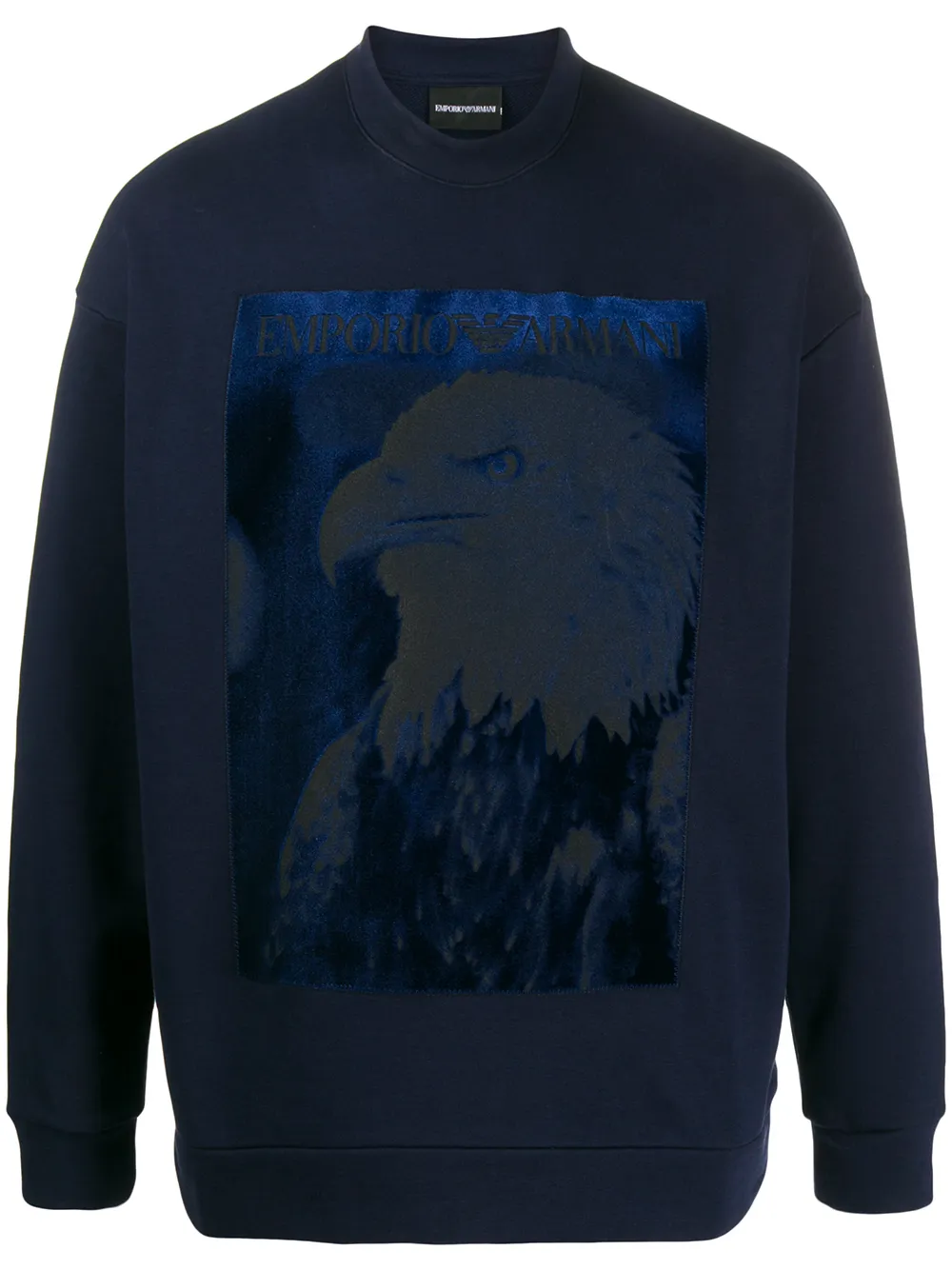 armani all over eagle hoodie