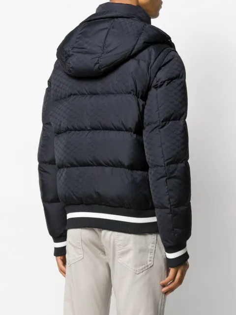 emporio armani all over eagle down padded jacket