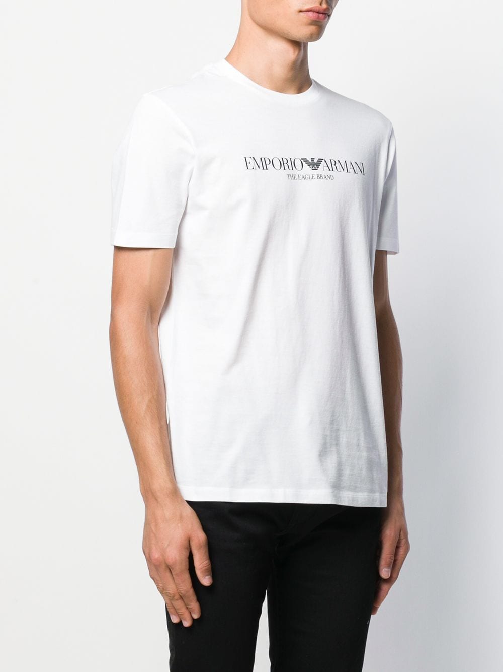 Emporio Armani Logo Print T-shirt - Farfetch